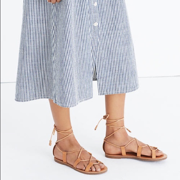Madewell Shoes - MADEWELL The Boardwalk Lace-up Sandal Brown 11